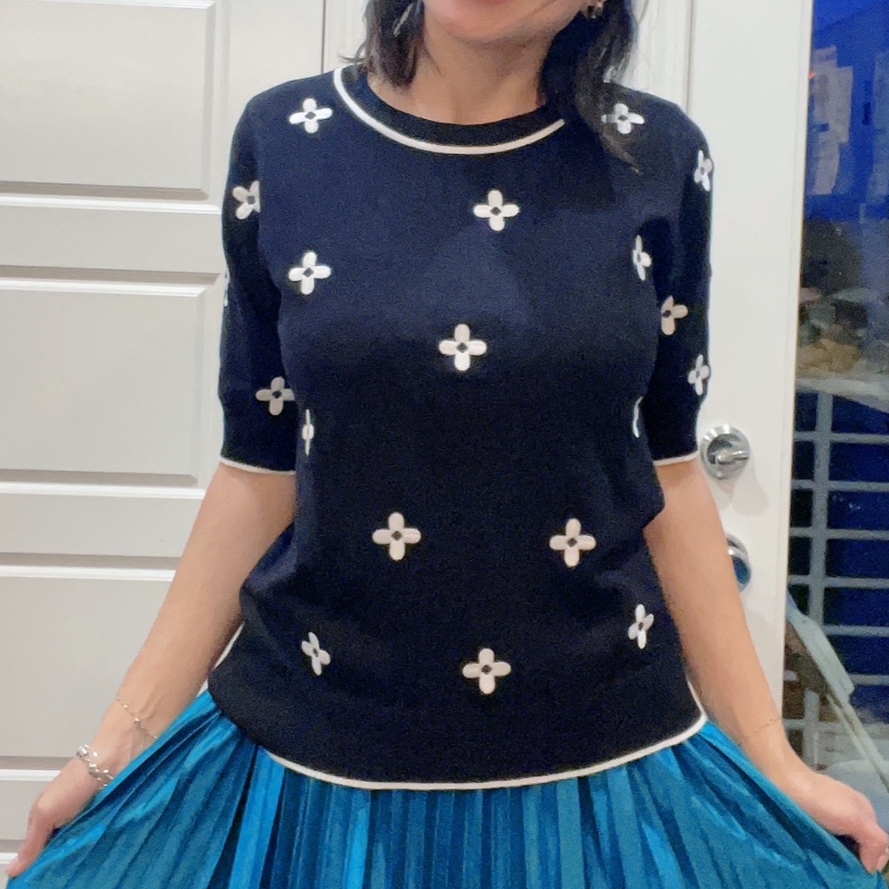 Classic Floral Print Puff Sleeve Top - Picture 6 of 12